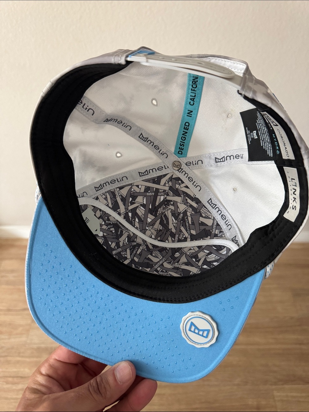 Play More Golf Gray Performance Snapback Hat - Picture 3 of 6